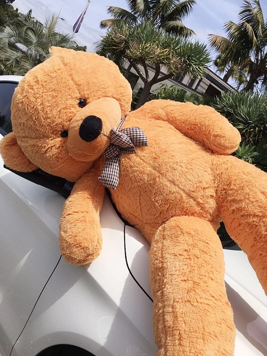 Giant teddy bear Classical 190 cms -- light brown